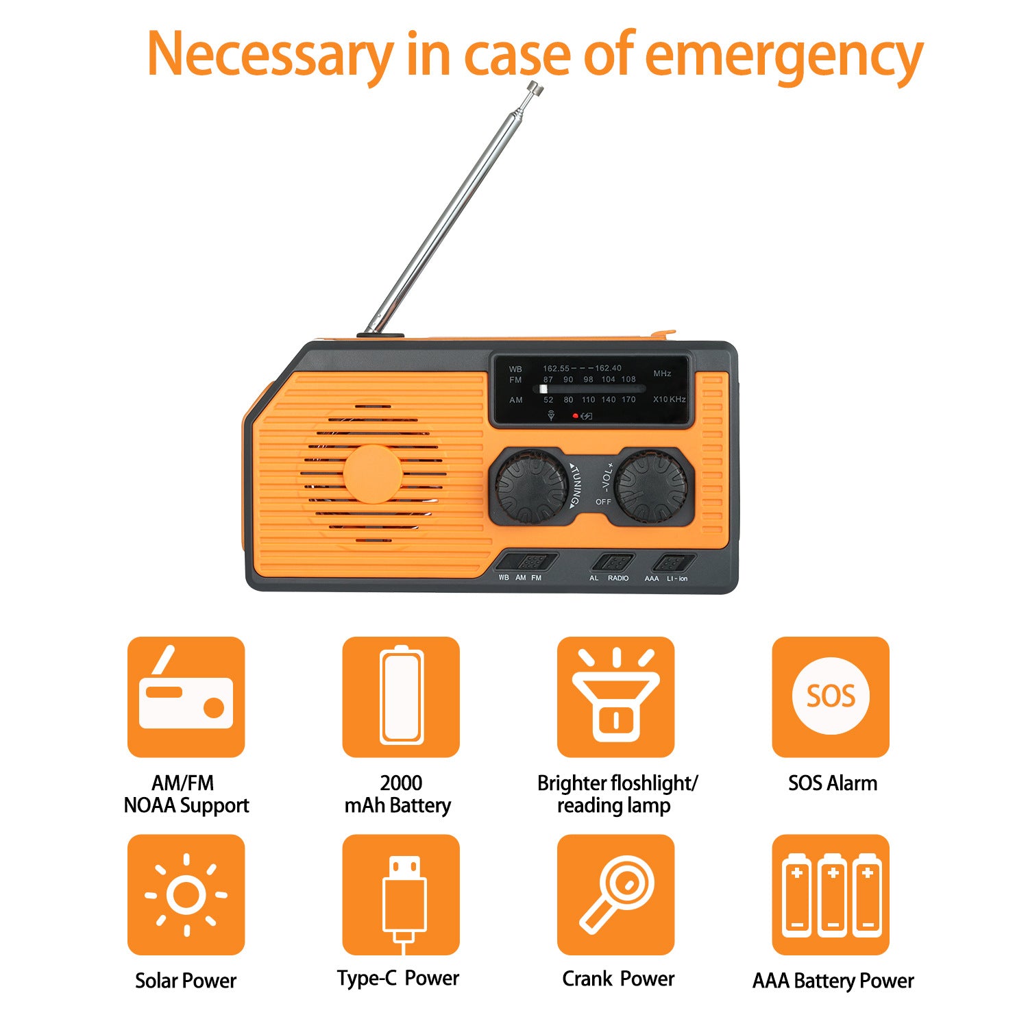 Hand Solar Rechargeable Radio Mini Emergency With Lighting Function