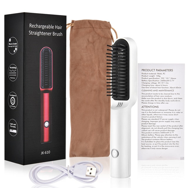 Wireless Heating Hair Styling Comb | Hair Care