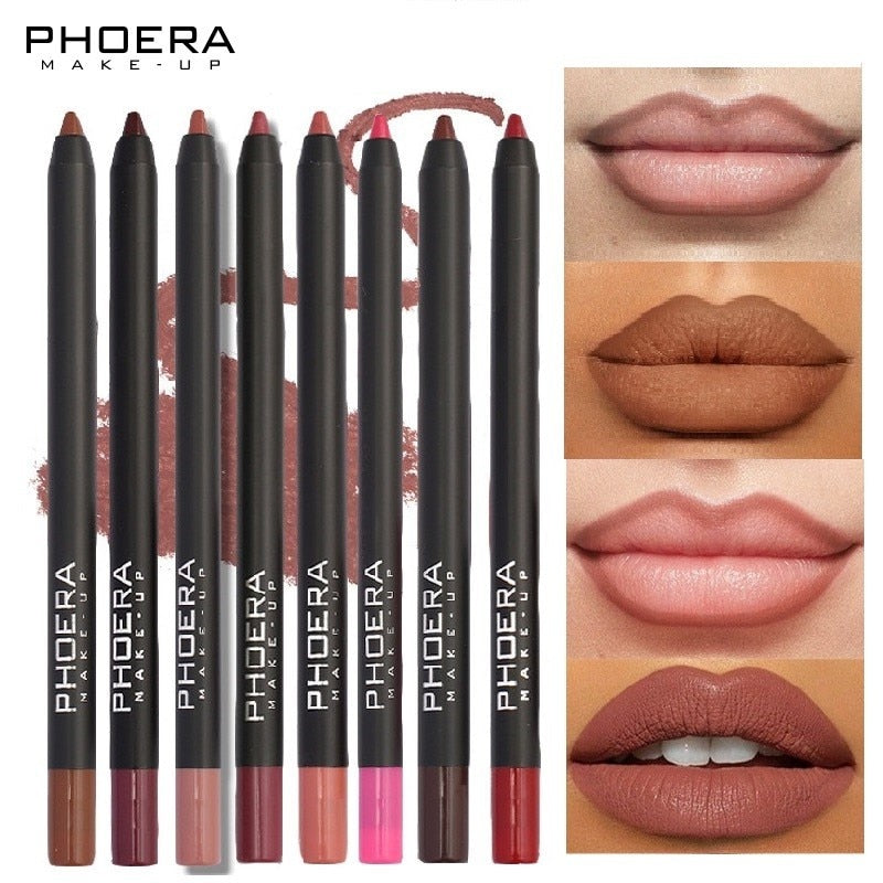 13-Color Lipliner Pencil Set - Define Your Perfect Shade