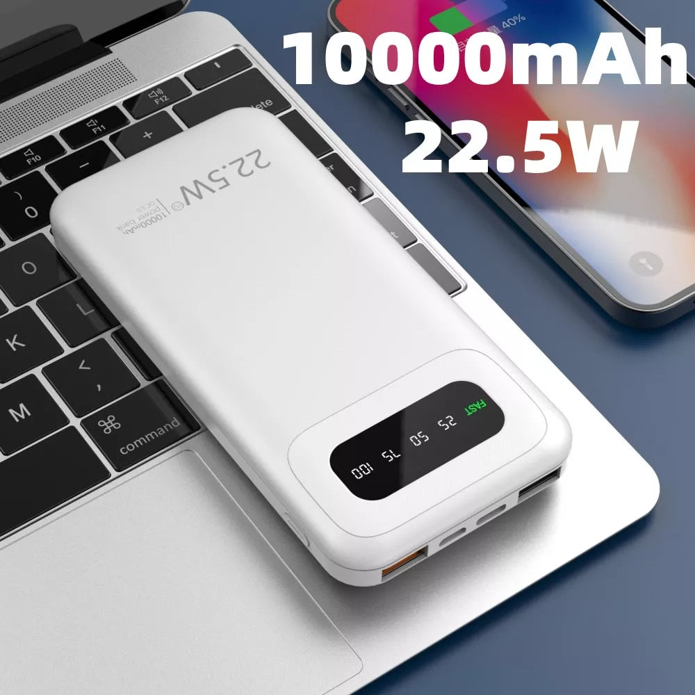 22.5W 10000mAh Power Bank - Portable Charging Solution