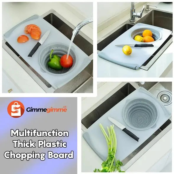 Durable Kitchen Plastic Chopping Board - Easy to Clean