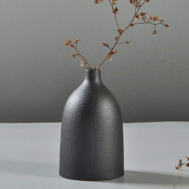 Exquisite Dark Ceramic Vase | Home Decor