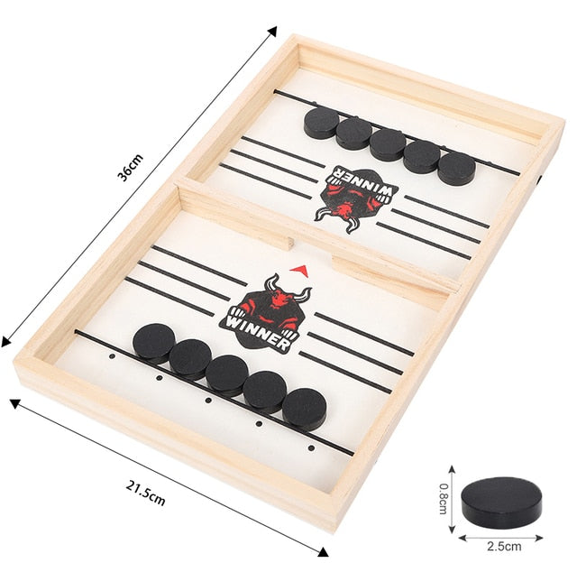 Table Hockey Fast Sling Puck Board Game