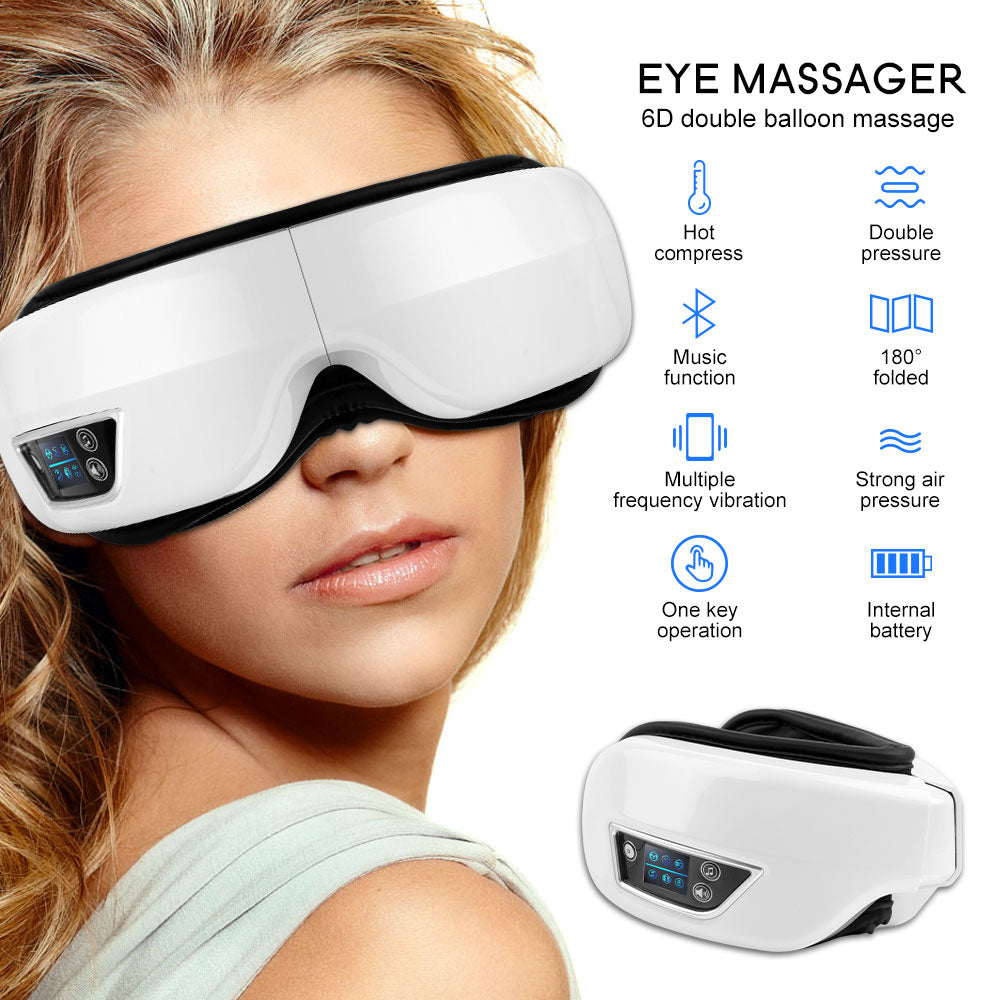 Bluetooth Eye Massager - Electric Vibration Relief