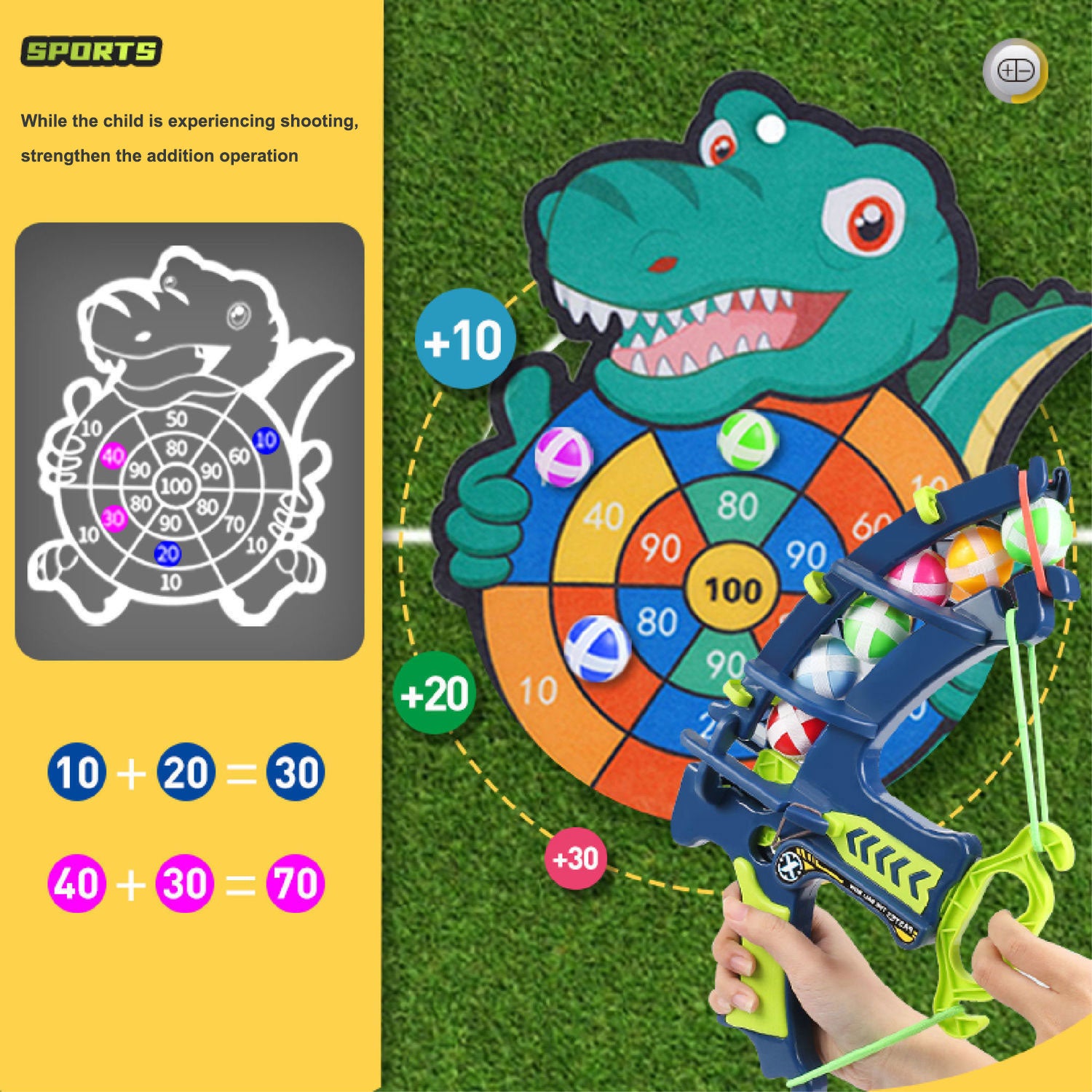 Slingshot Target Sticky Ball Dartboard - Innovative Interventions