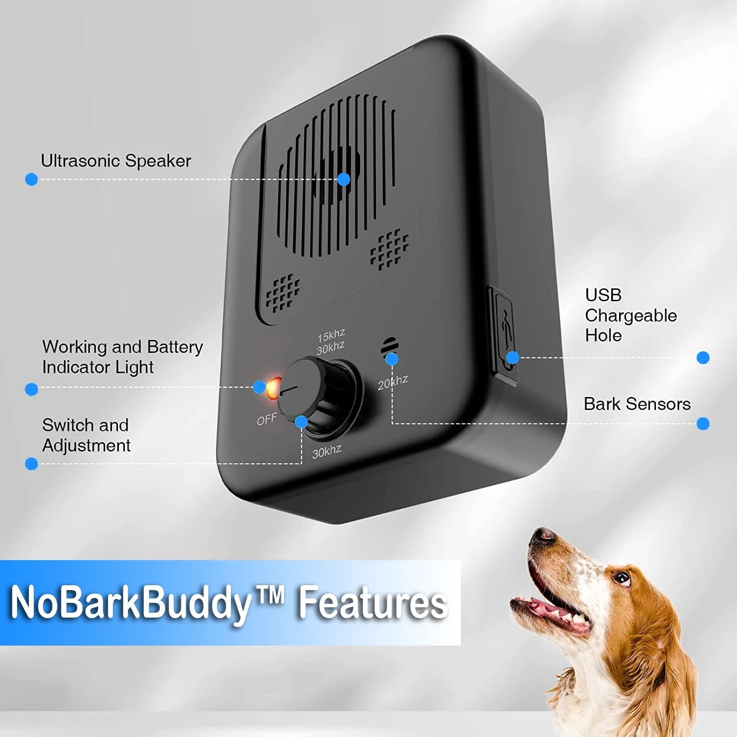 Ultrasonic Bark Control // dog barking control device