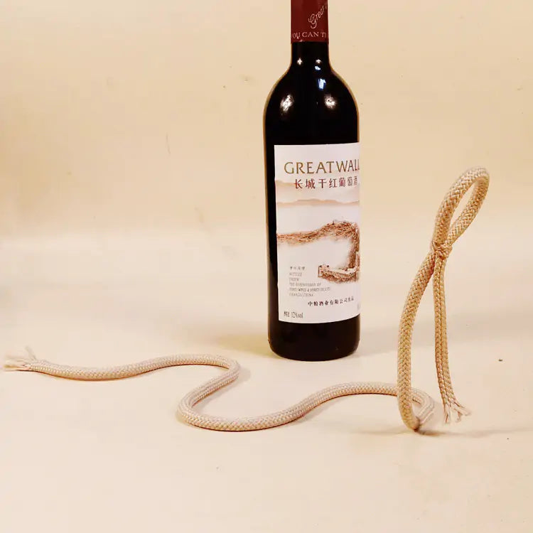 Suspended Rope Wine Bottle Holder| Home Decor