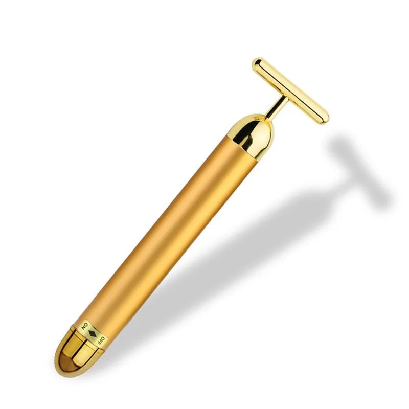 24K Gold Facial Roller - Luxurious Skin Massage Therapy