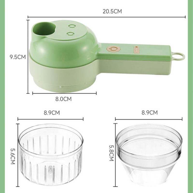 4-in-1 Electric Vegetable Cutter - Efficient Kitchen Prep